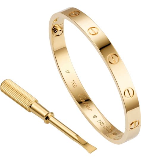 cartier love bracelet gold screw.